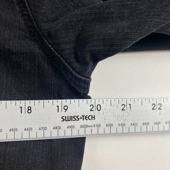 Harry Potter Hufflepuff Denim Jean Jacket Womens Large Black Cotton Stretch - Picture 10 of 14